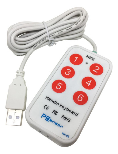6 Botones Usb Handheld Para Computadora Portátil De