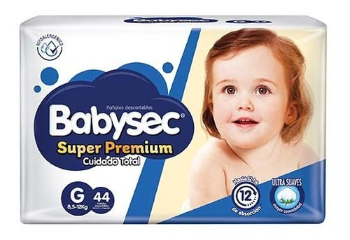 Pañales Babysec Super Premium Grande X44