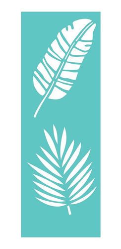 Imagen 4 de 4 de Stencil Laura Craft Set Hojas De La Selva