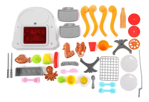 Comida de Brinquedo Kit Churrasco Infantil de Madeira 12 Pçs