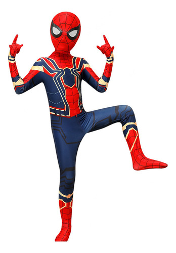 Traje De Fiesta De Cosplay De Iron Spiderman .