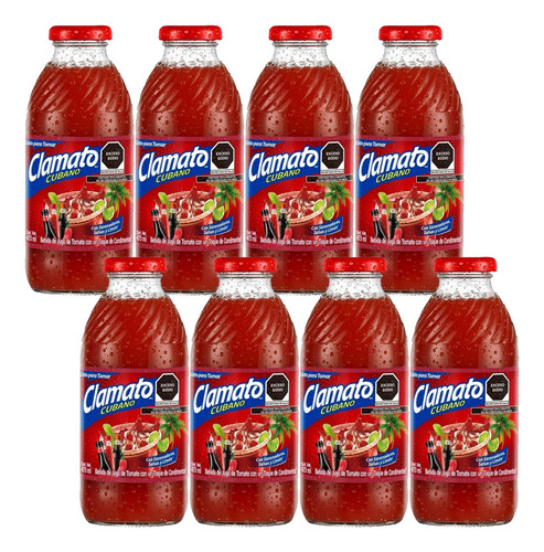Jugo Clamato Tipo Cubano 8 Piezas De 473 Ml C/u