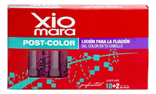 Xiomara Ampolletas Post- Color Para Fijación Del Color 12amp