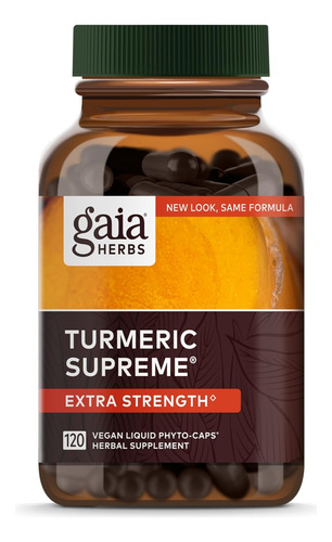 Gaia Herbs Turmeric Supreme Cúrcuma Extra Strength X 120cáps