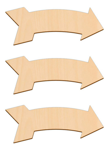 Formitas Formas Madera Mdf Flechitas Flechas Rectas 15cm X10