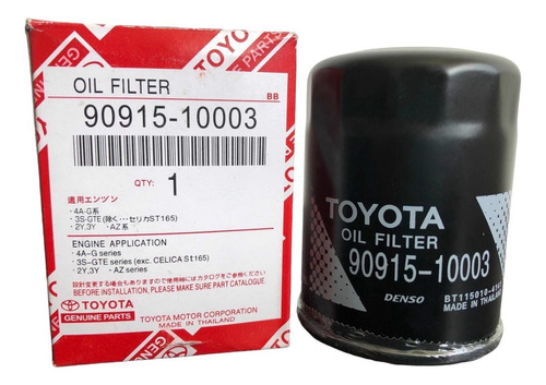 Filtro Aceite Toyota Corolla Terios Yaris