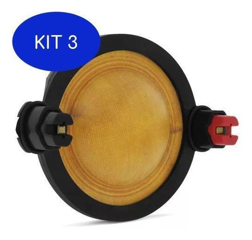 Kit 3 Reparo Driver Completo D250x Compativel  8ohms