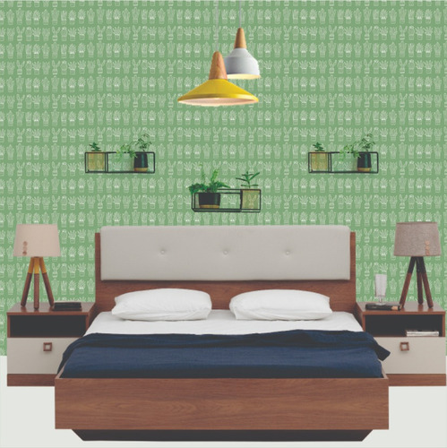 Papel De Parede Personalizado- Cactos - 0,5 X 2,5m