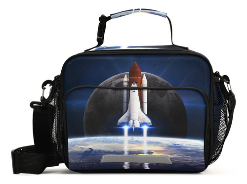 Bolsa Almuerzo Para Niño Diseño Cohete Espacial Nasa Galaxy