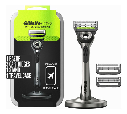Kit De Afeitado Gillette Labs Con Barra Exfoliante Para Homb
