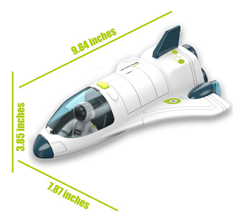 Juguete De Avión Space Shuttle Con Luces Sonido Y Astronauta