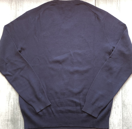 Sweater Polo Ralph Laurent Azul Escote V Talle S (Usado)