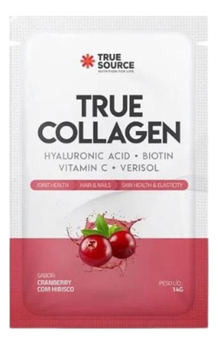 Kit 6x: True Collagen Cranberry Sachê True Source 14g