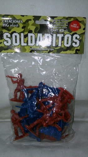 Lote De 24 Soldaditos De Guerra 5 Cm.alto De Promedio Excel.
