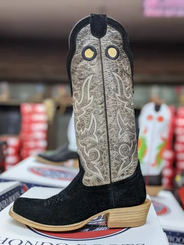 Botines de cuero volteado sale