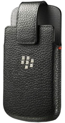 Funda Funda Giratoria De Cuero Para Borde Blackberry Q10 - E