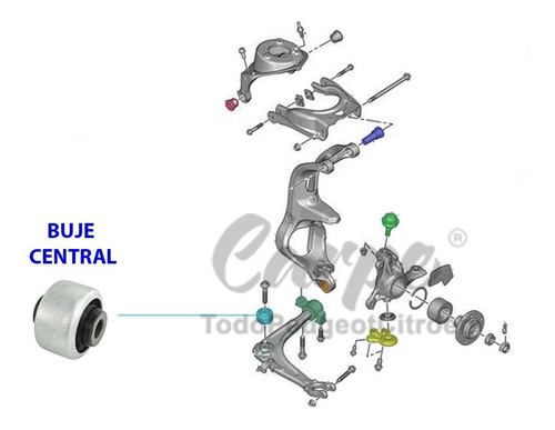 Imagen 2 de 6 de Buje De Parrilla Central Peugeot 407 100% Original