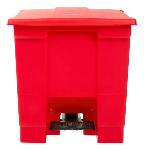 Contenedor Step On 8 Gl Rubbermaid Decorativo De Pedal 6143 Color Rojo