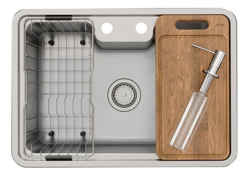 Cuba Inox Tipo Morgana Docol Massima Com Acessórios 68x48