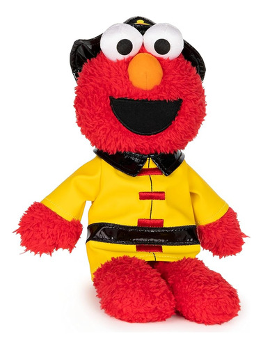 Gund Sesame Street Oficial Bombero Elmo Muppet Plush, Juguet