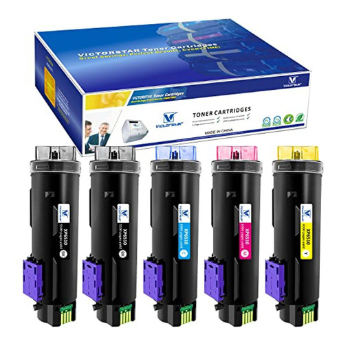 Toner Alternativo ( X5 ) Alta Capacidad 4 Colores 6510 Wo...