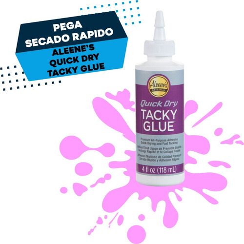 Pega Tacky Glue Quick Dry Secado Rapido Aleene's 4 Oz 