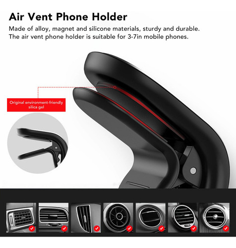 Soporte Universal Para Rejilla De Ventilación De Coche