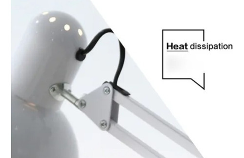 Luminária De Piso Articulada Estética Beleza Estúdio Chão Cor da estrutura Branco