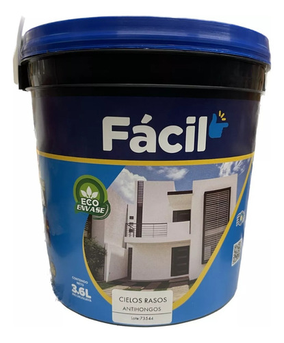 Pintura Al Agua Cielos Rasos Belco Facil 3.6lts Plaza Verdi