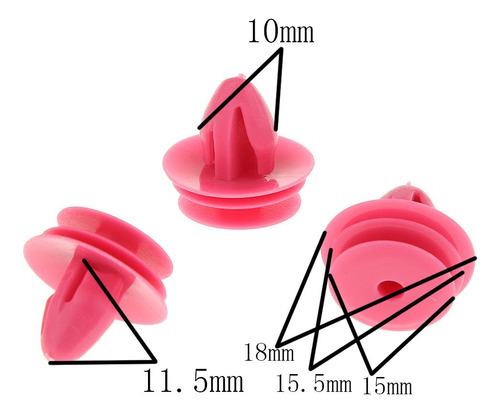 5 Paquete De 5-6 Clips De Retenedor De Remache De 5 Piezas