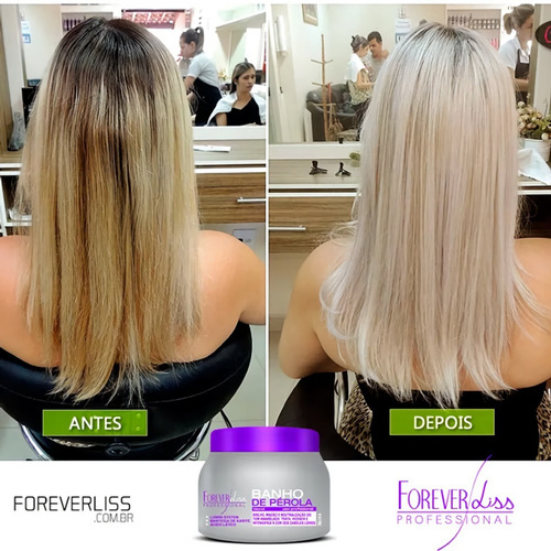 Forever Liss Kit Cabelos Loiros Blond + Banho De Pérola 1kg