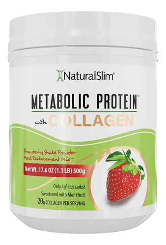 Metabolic Protein Con 20g De Colageno 500g, Naturalslim