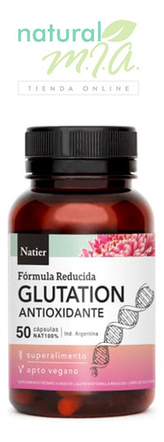 Glutation Natier X 50 Cap - Súper Antioxidante - Sin Tacc