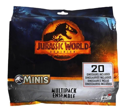 20 Mini Dinosaurios Jurassic World Colosal Gyy79 Mattel
