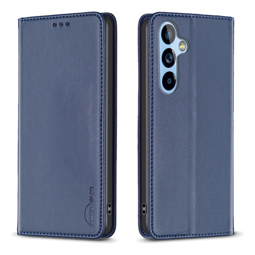 Funda De Piel Tipo Cartera Magnética Resistente Para Samsung