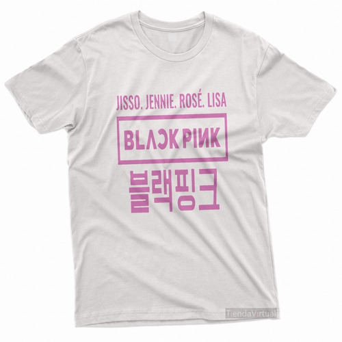 Remera De Black Pink - Korean Music - K-pop Blanca