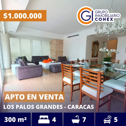 Se Vende Apartamento 300m2 4h/6,5b/5p Los Palos Grandes 4358