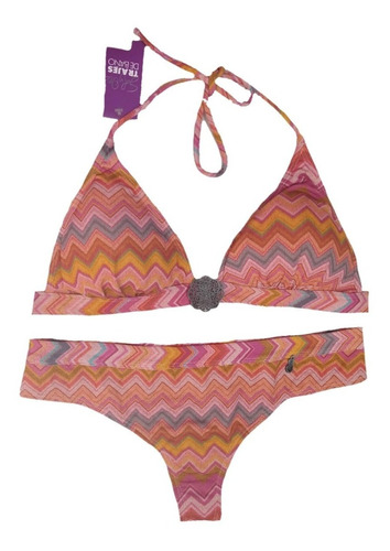 Bikini Dos Piezas Triángulo + Culotte Less Sol Y Oro