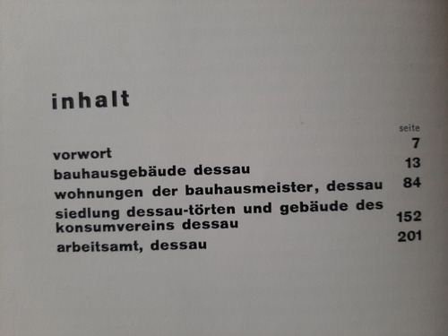 Gropius Bauhaus Bauten Dessau. Tapa Dura. En Alemán (Usado)