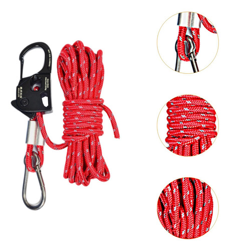 Regulador Autoblocante De Aleación De Aluminio De Rojo