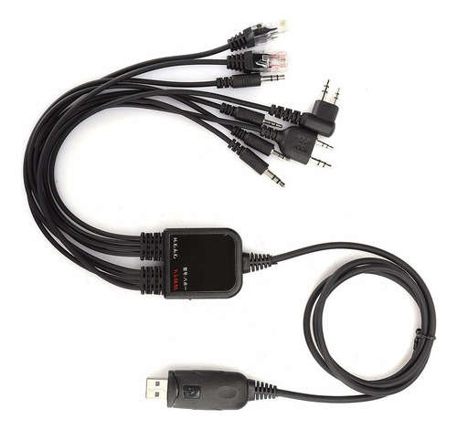 Cabo De Programação Usb 8-em-1 Para Rádios Kenwood/quansheng