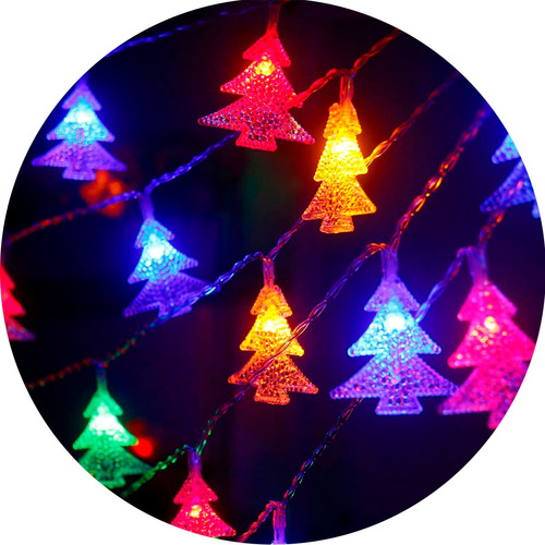 Luces Navideñas Led Pino 5m Guirnalda Decoraciones Arbolito