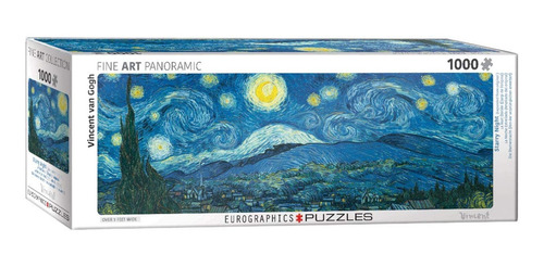 Imagen 1 de 2 de Rompecabezas Eurographics Panoramic Puzzles Starry Night Panorama 6010-5309 de 1000 piezas
