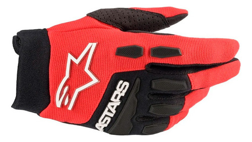 Guantes de motocross Alpinestars Full Bore 2022, rojo y negro, talla M