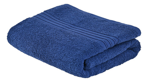 Toalla De Baño Grande Completo 100% Algodón Suave Absorbente Color Azul Marino Azul Marino