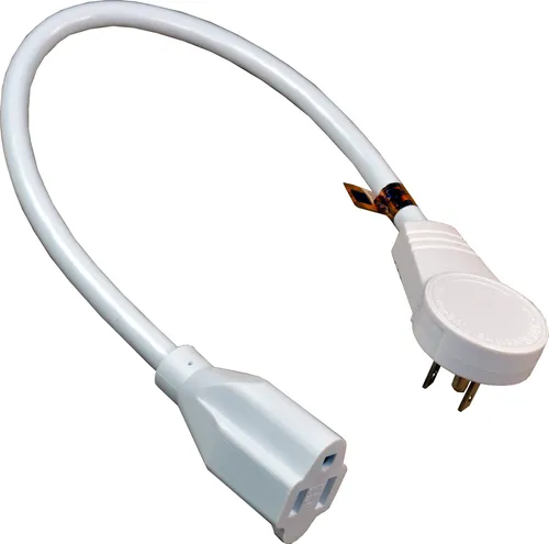 Cable De Extension De 12 Pulgadas Con Enchufe Plano Giratori