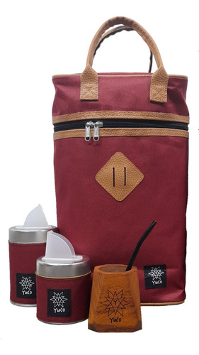 Imagen 3 de 7 de Set Matero Kit Completo | Bolso + Termo + Mate Geo + Latas