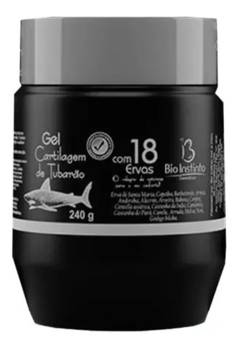 Kit 12 Gel Cartilagem De Tubarão 18 Ervas 240g Bio Instinto