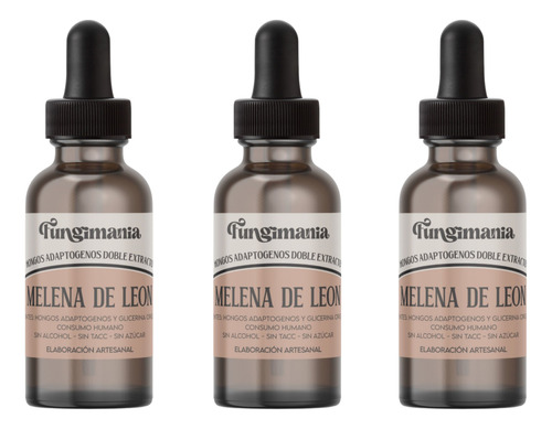 Melena De Leon Doble Extracto X 3 Unidades De 60ml Dulce
