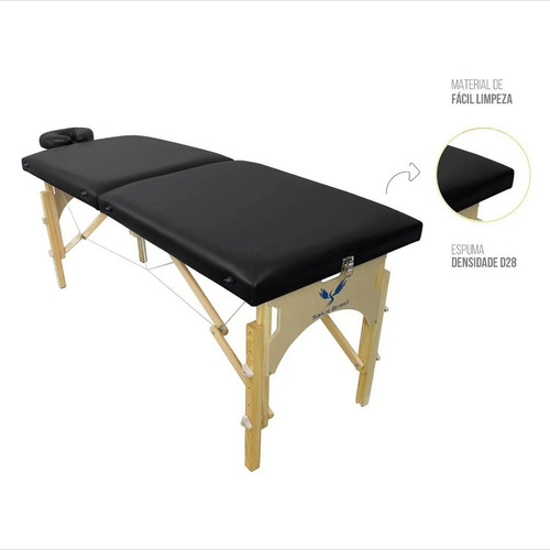 Imagem 5 de 9 de Maca Divã Massagem Maleta 2,15m Regulagem Altura + Extrator